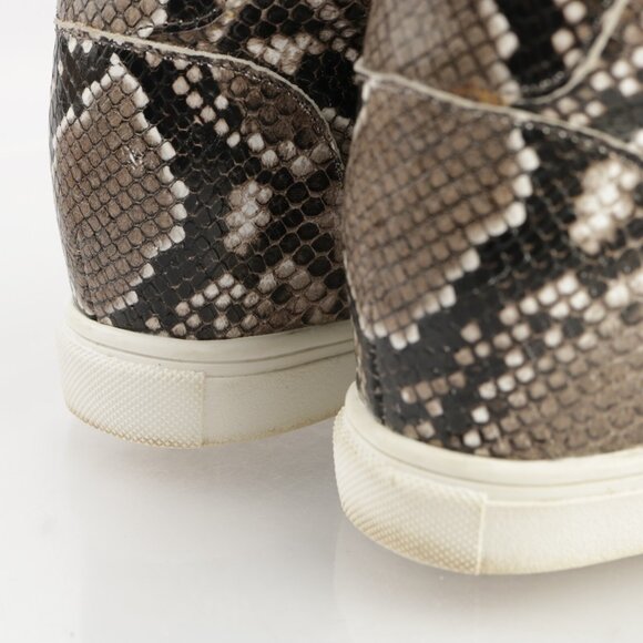 Blondo Womens Glenda Boot Size 7 Waterproof Brown Black Python Wedge Heel Bootie - Picture 3 of 12